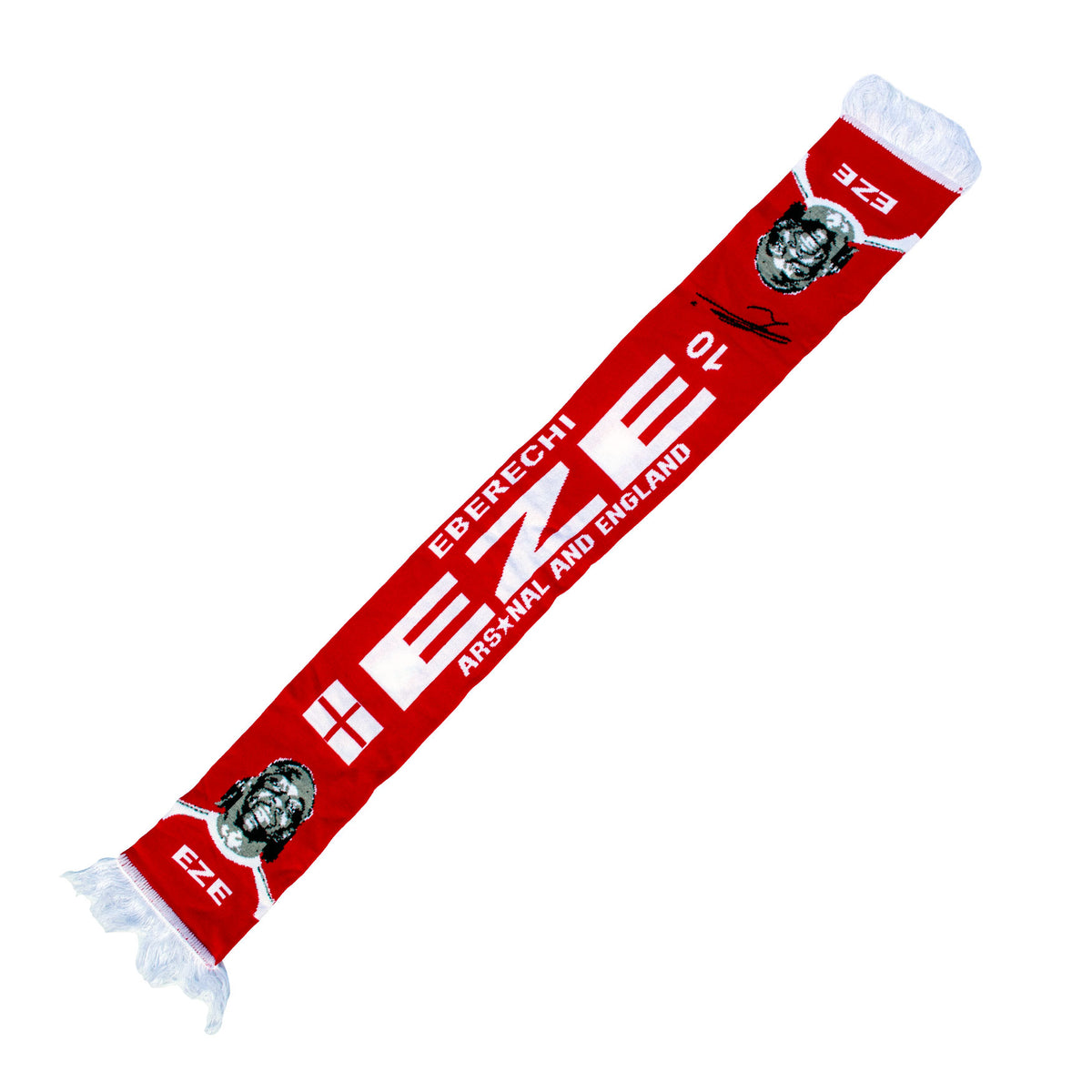 Eberechi Eze Player Scarf - Red & White
